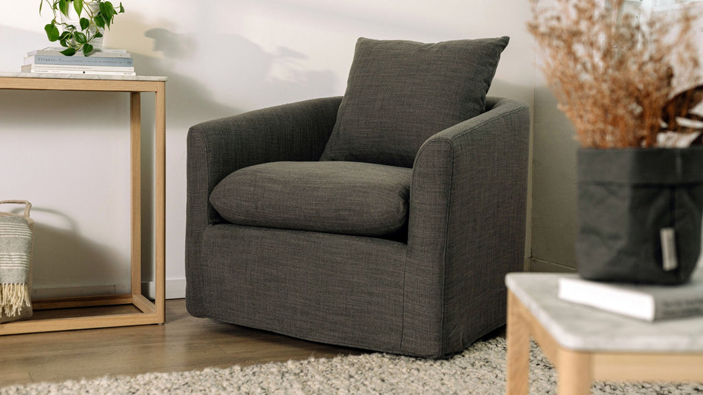 Fauteuil pivotant Sink In, Pearl