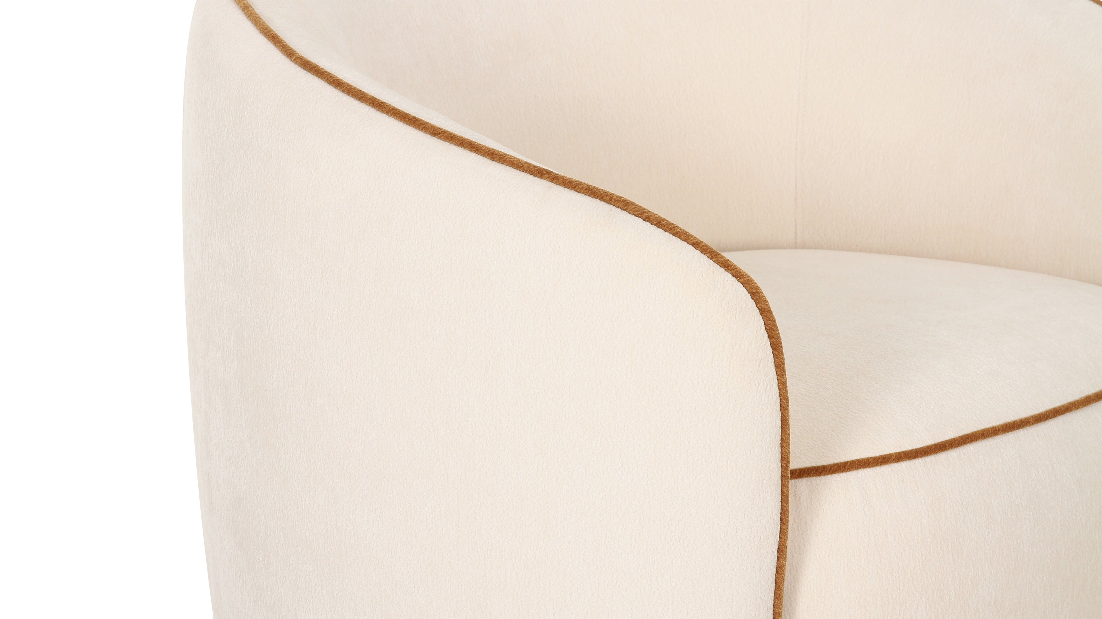 Fauteuil In the Groove Lounge, couleur amande