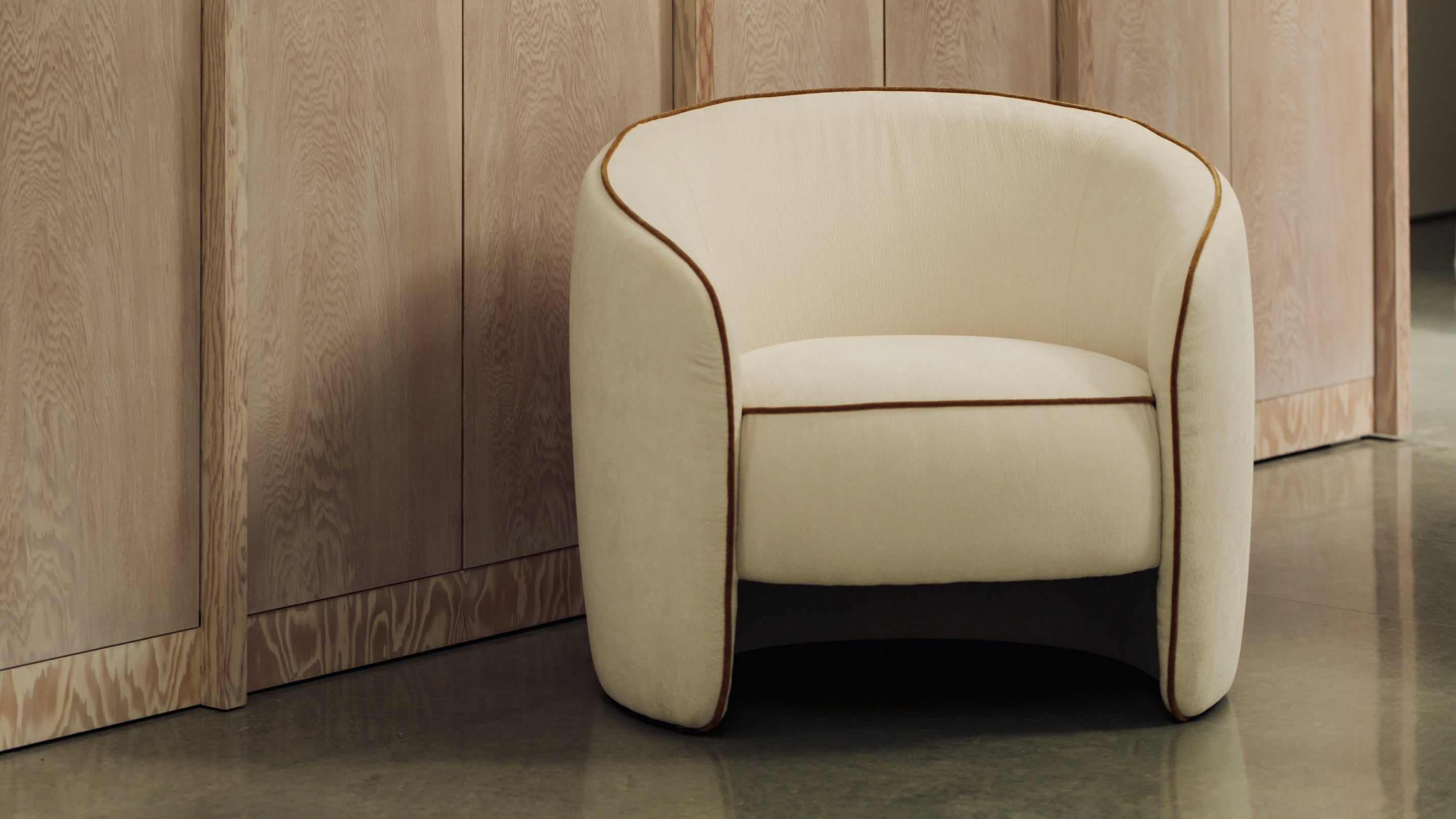 Fauteuil In the Groove Lounge, couleur amande