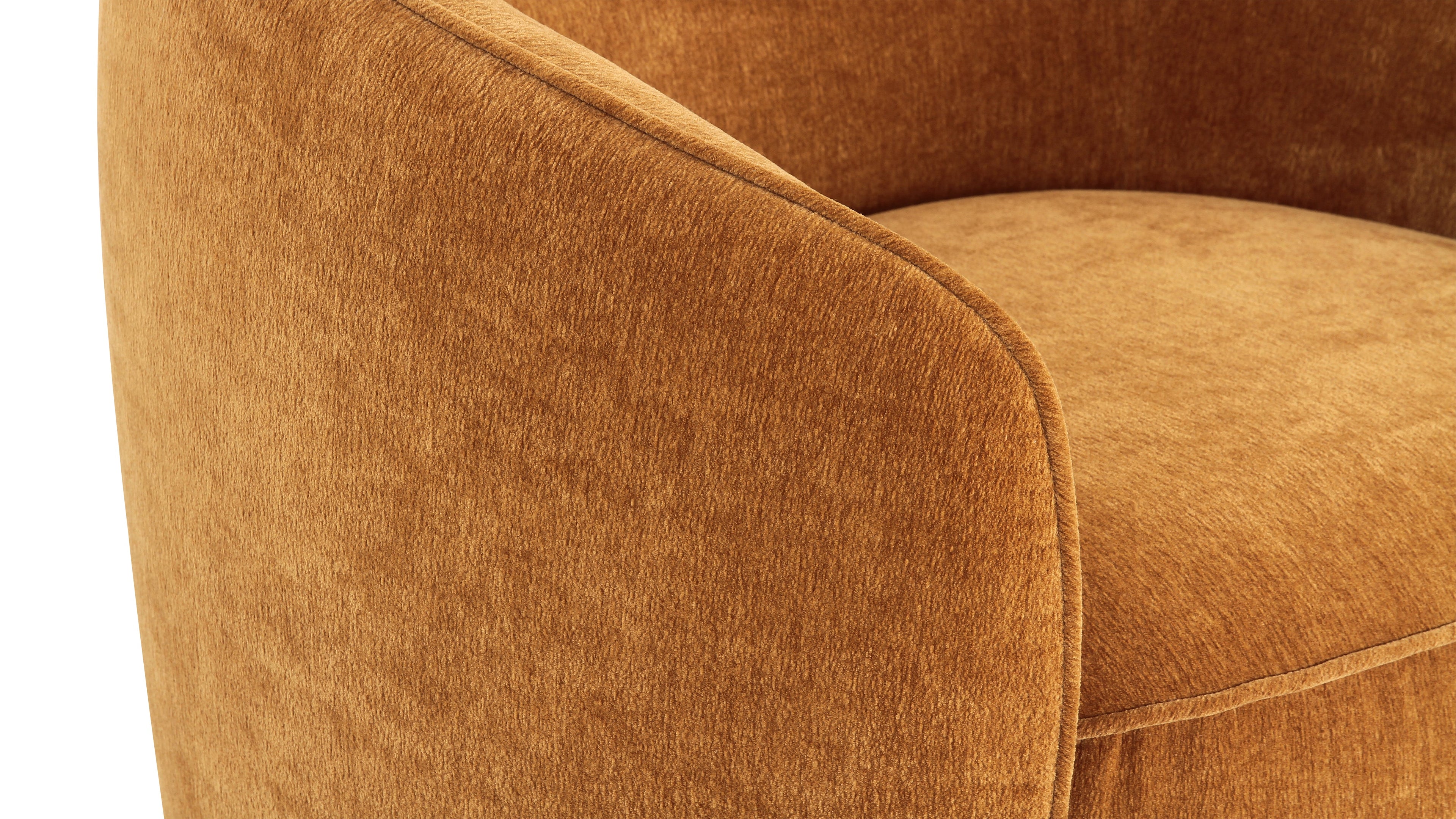Fauteuil lounge Groove, Caramel