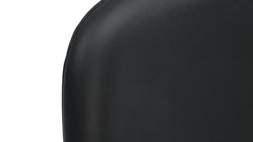 Chaises de salle à manger Dine In (lot de deux), noyer/cuir noir