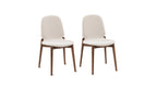 Chaises de salle à manger Dine In (lot de deux), noyer/dune