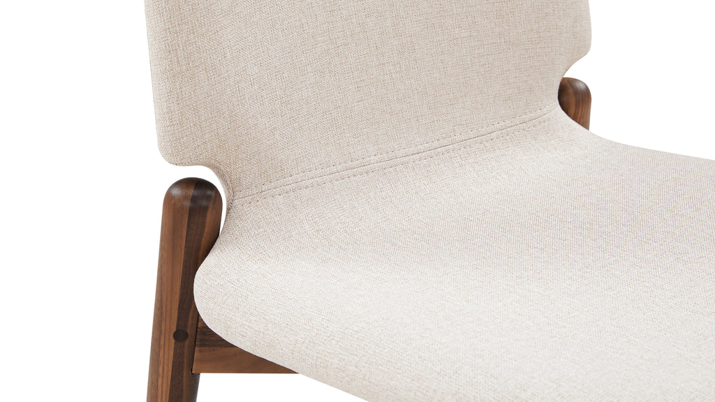 Chaises de salle à manger Dine In (lot de deux), noyer/dune