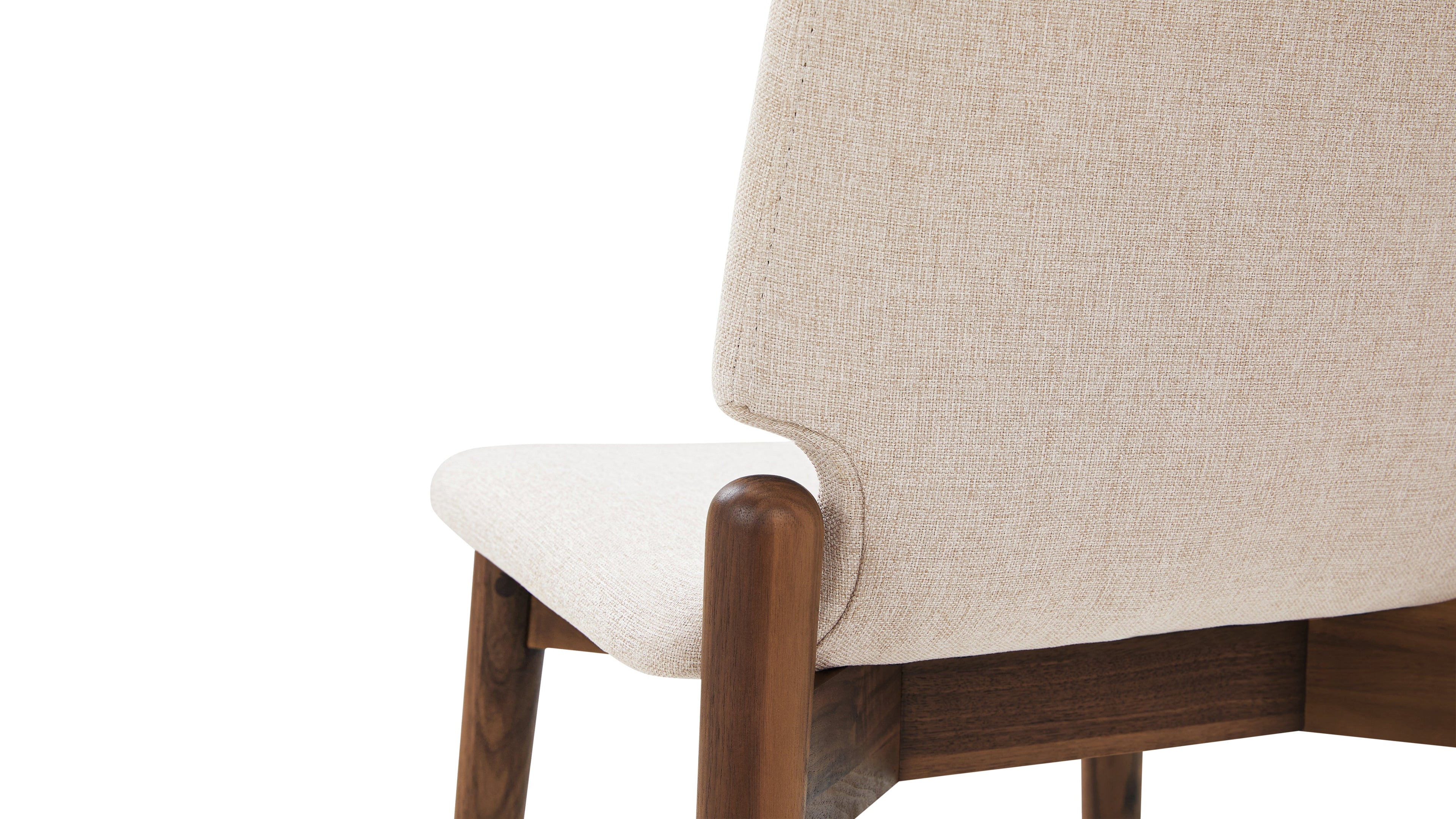 Chaises de salle à manger Dine In (lot de deux), noyer/dune