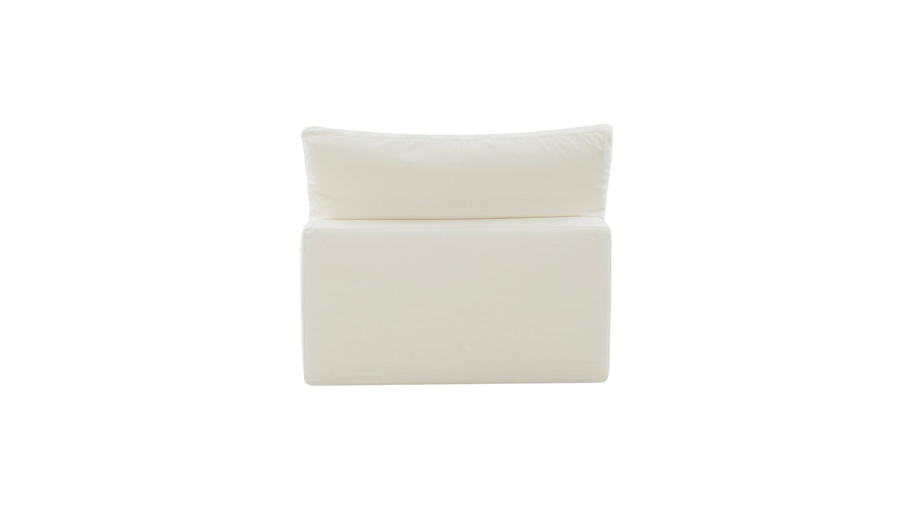 Fauteuil sans accoudoirs Movie Night™, grand modèle, lin crème