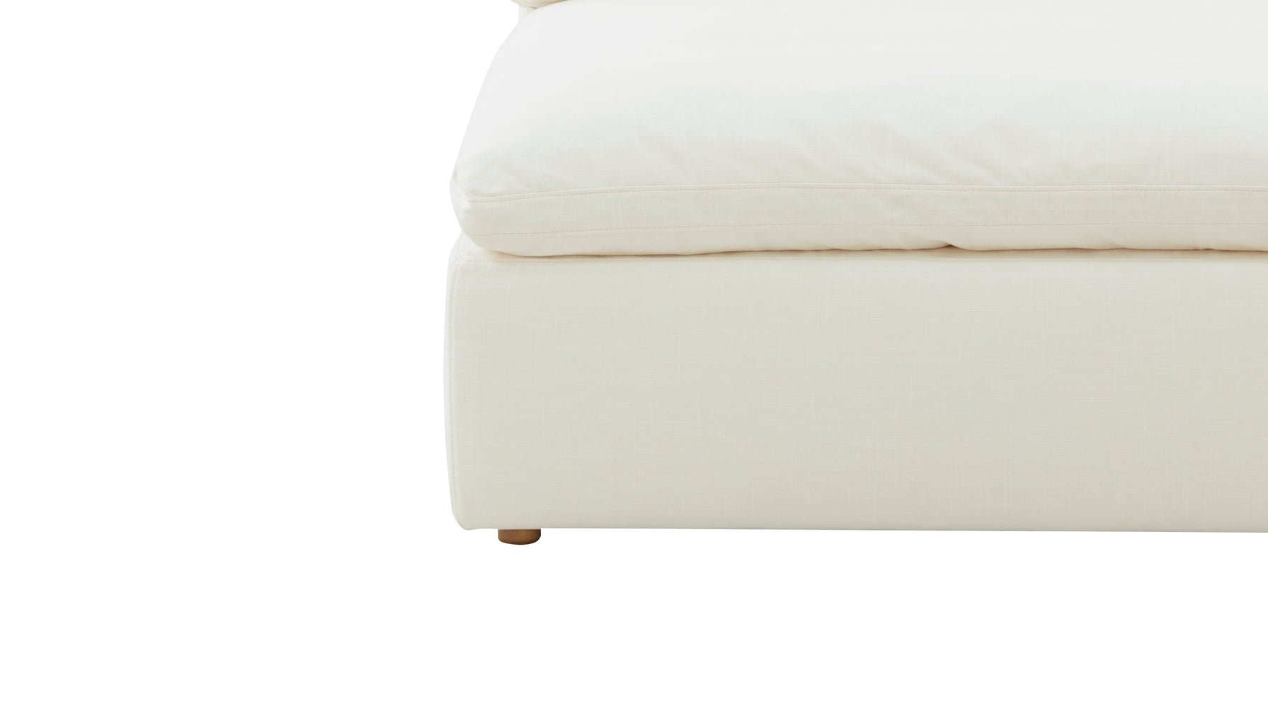 Fauteuil sans accoudoirs Movie Night™, grand modèle, lin crème