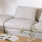 Fauteuil sans accoudoirs Get Together™, grand modèle, couleur argile