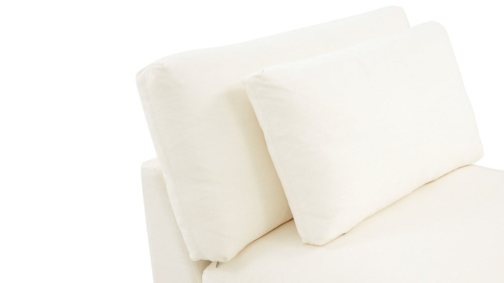 Fauteuil sans accoudoirs Get Together™, grand modèle, lin crème