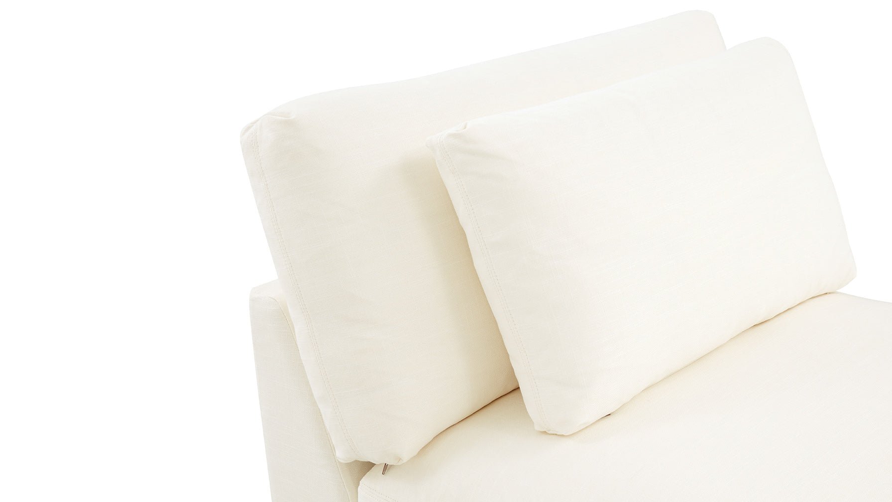 Fauteuil sans accoudoirs Get Together™, grand modèle, lin crème