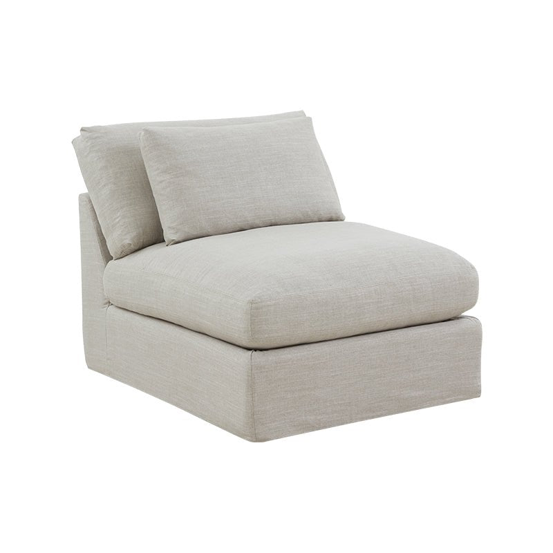 Fauteuil sans accoudoirs Get Together™, grand modèle, couleur galet clair