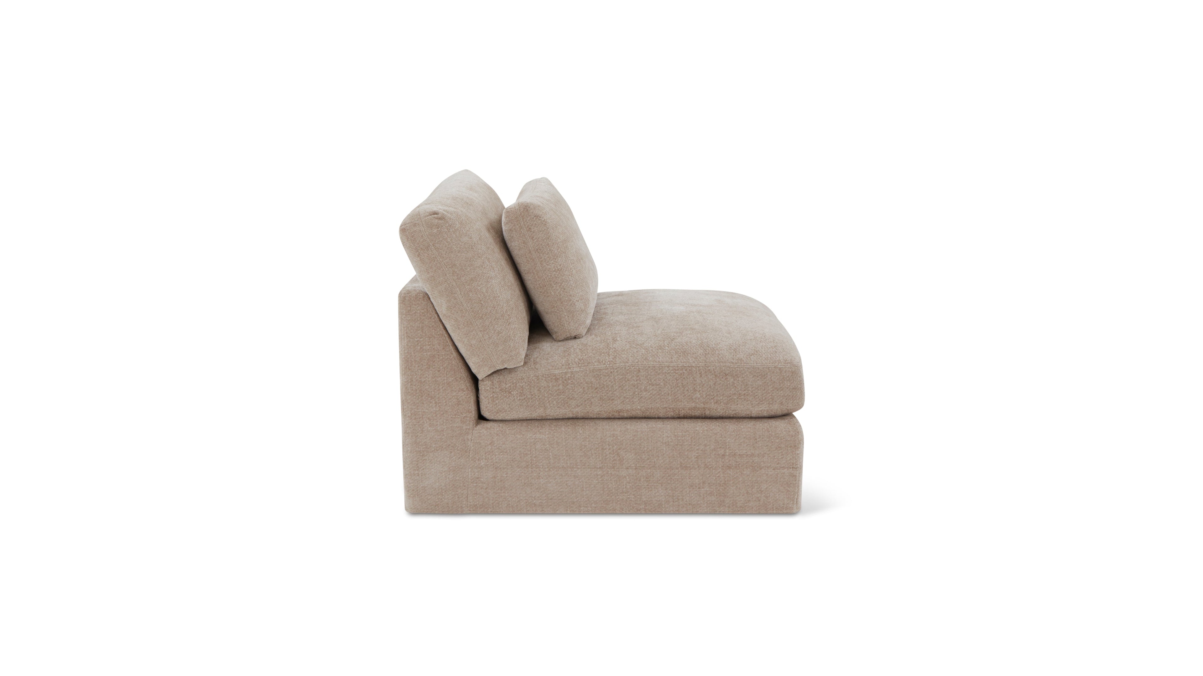 Fauteuil sans accoudoirs Get Together™, grand modèle, couleur champagne