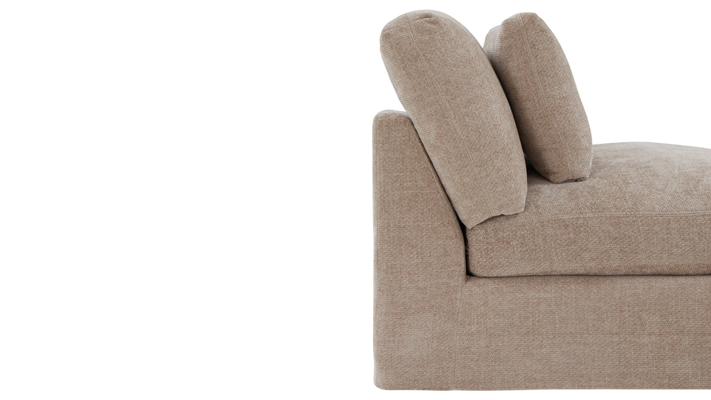 Fauteuil sans accoudoirs Get Together™, grand modèle, couleur champagne