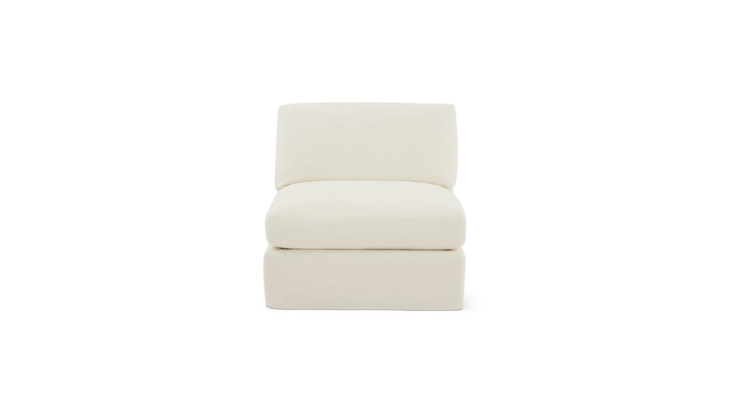Fauteuil sans accoudoirs Get Together™, modèle standard, lin crème