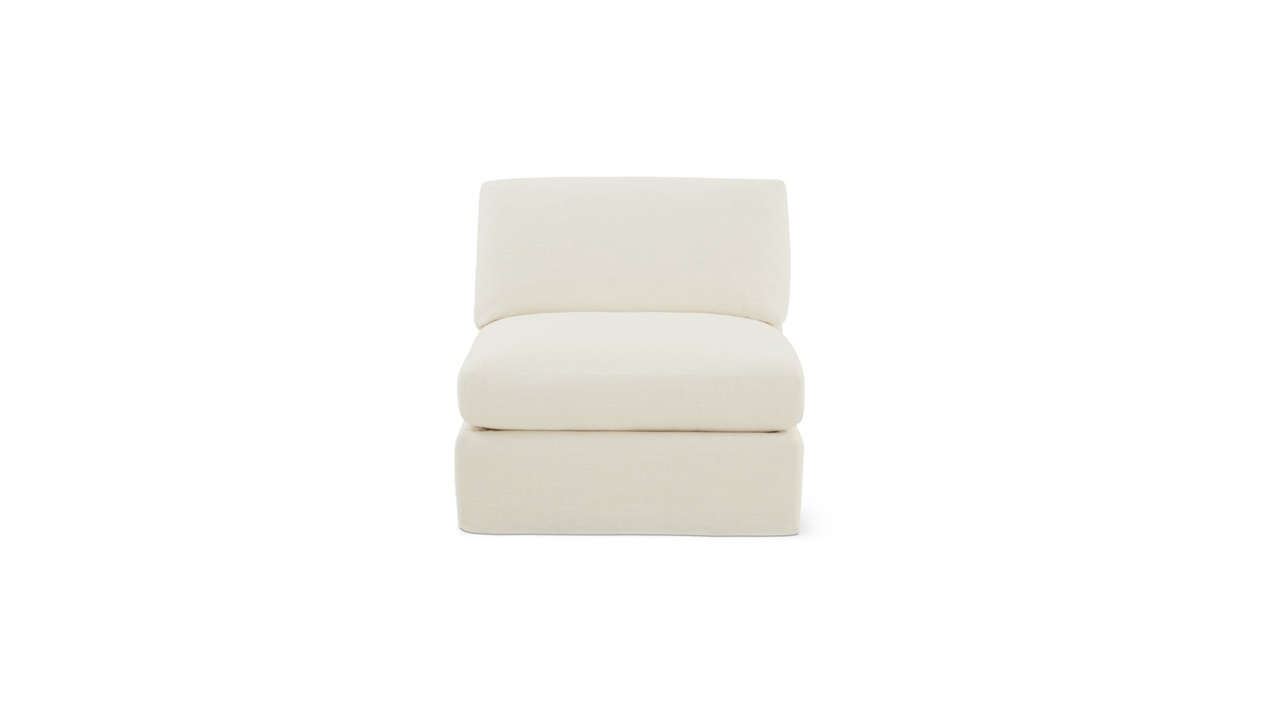 Fauteuil sans accoudoirs Get Together™, modèle standard, lin crème