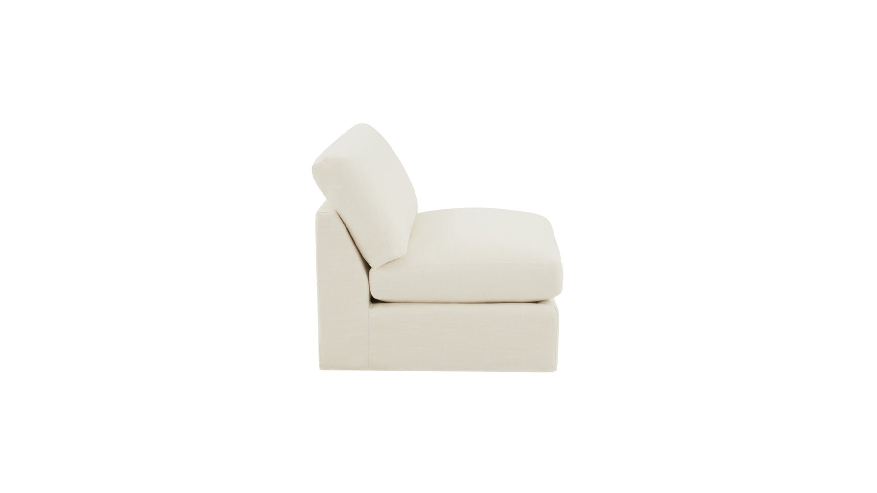 Fauteuil sans accoudoirs Get Together™, modèle standard, lin crème