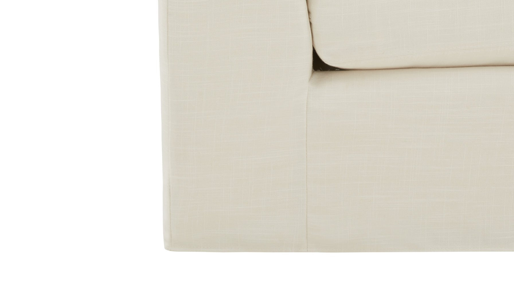 Fauteuil sans accoudoirs Get Together™, modèle standard, lin crème