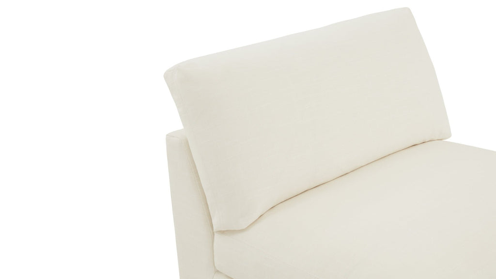 Fauteuil sans accoudoirs Get Together™, modèle standard, lin crème