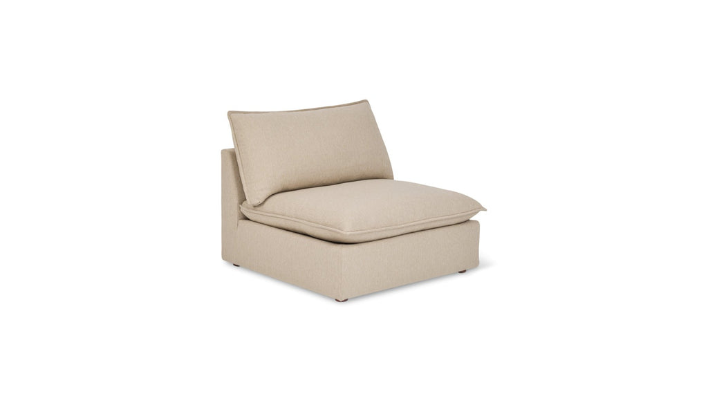 Fauteuil sans accoudoirs Chill Time, Biscuit