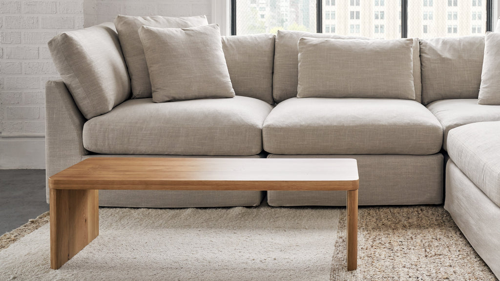 Table basse Form, petite, noyer américain