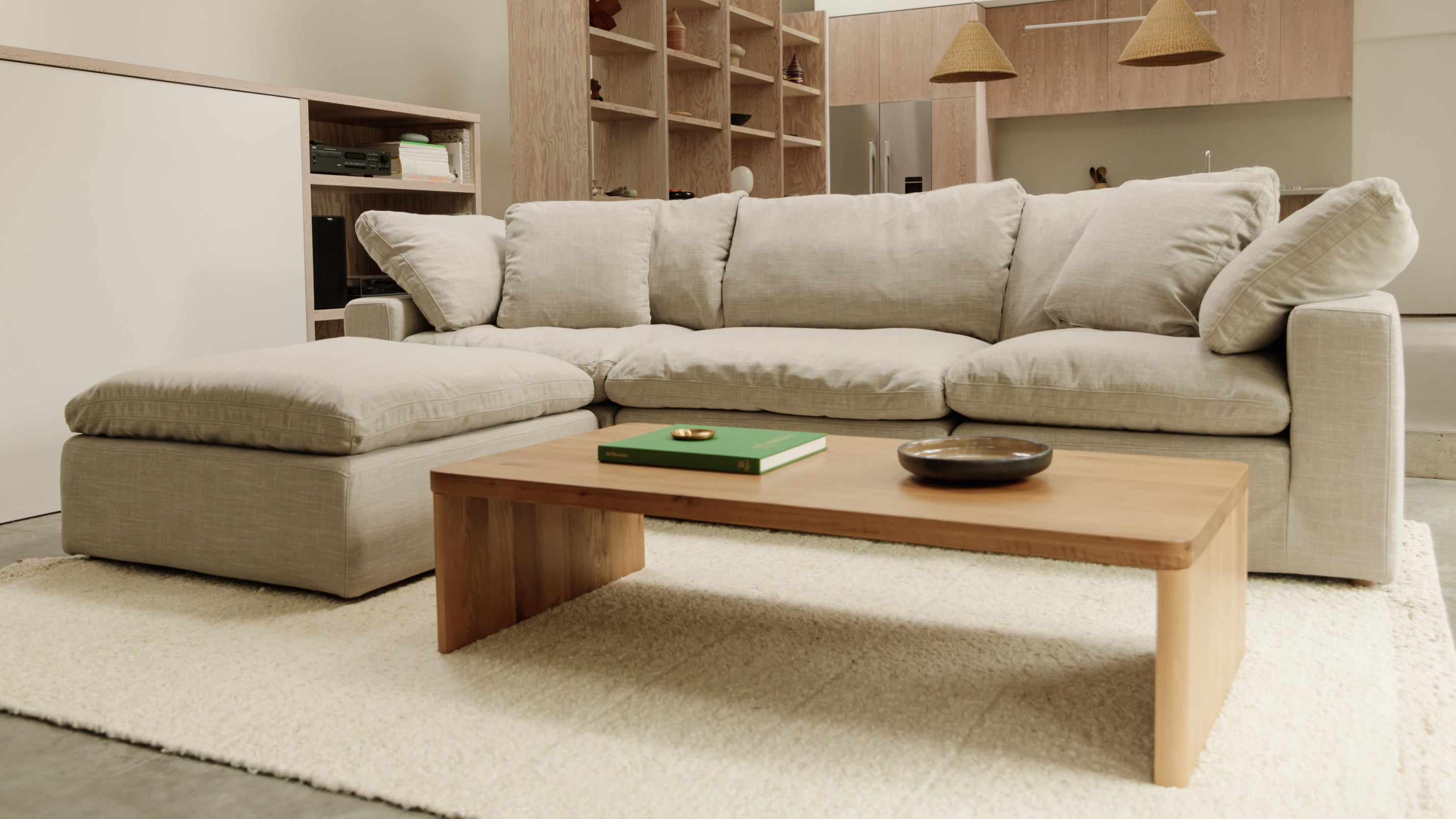 Table basse Form, chêne