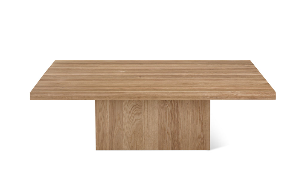 Table basse carrée All We Need, chêne brossé