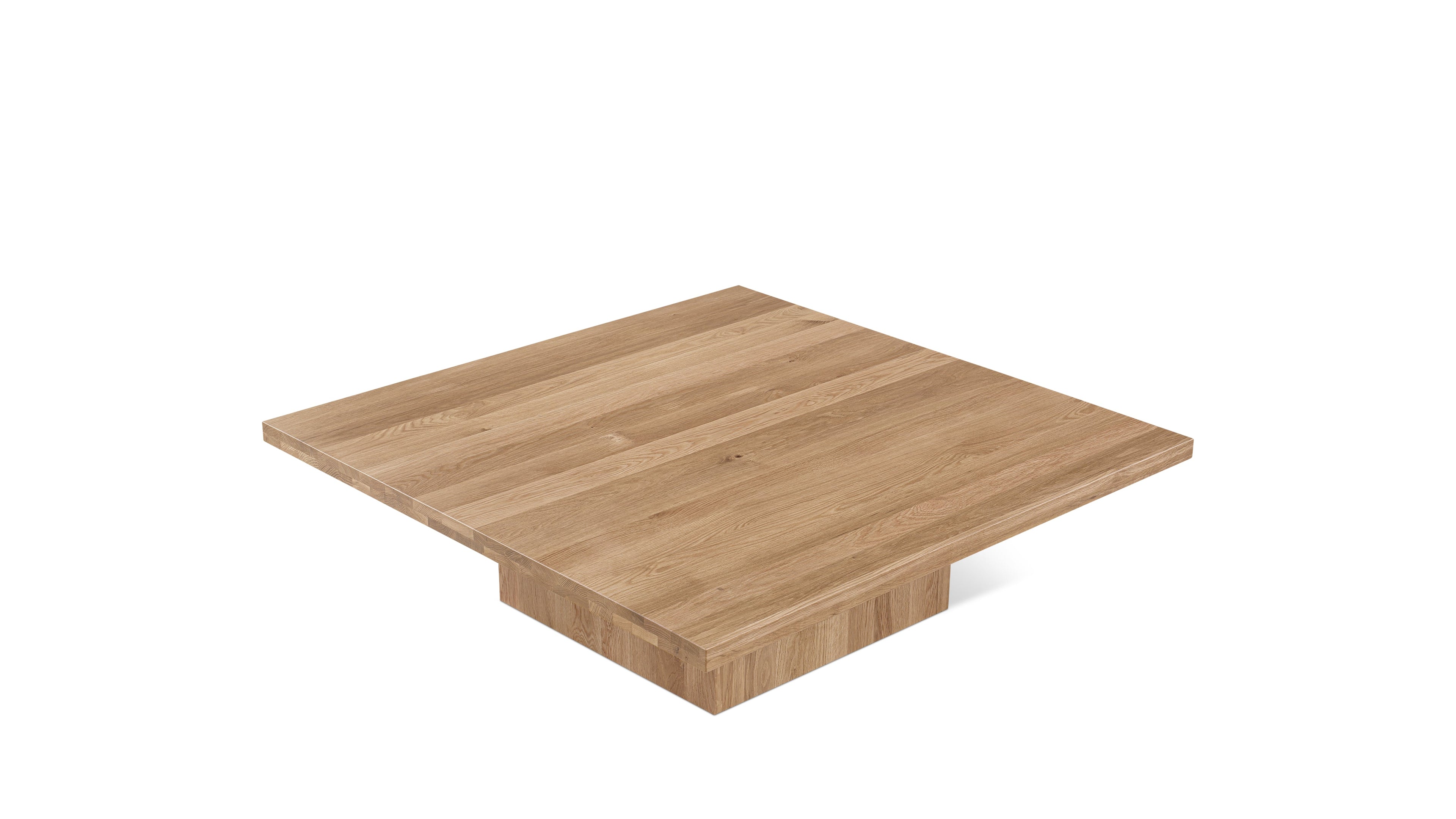 Table basse carrée All We Need, chêne brossé