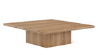 Table basse carrée All We Need, chêne brossé