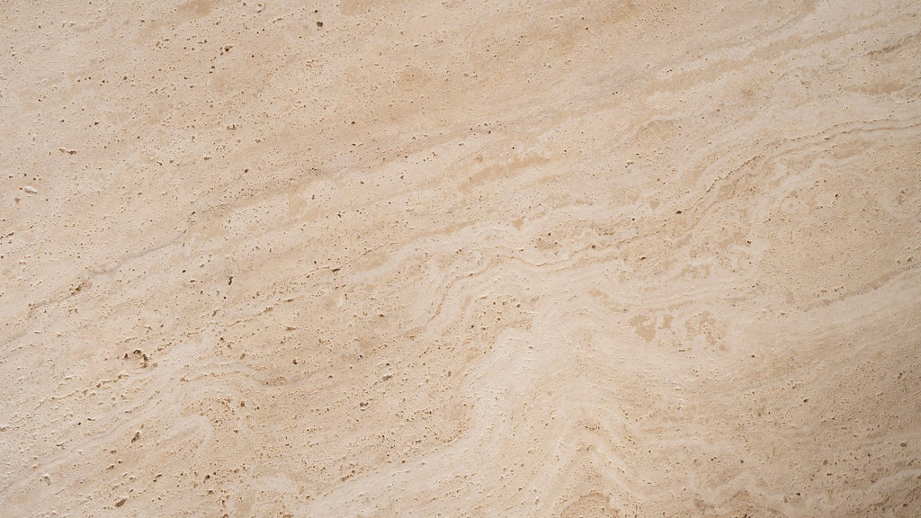 Table basse Better Together, travertin/noyer teinté