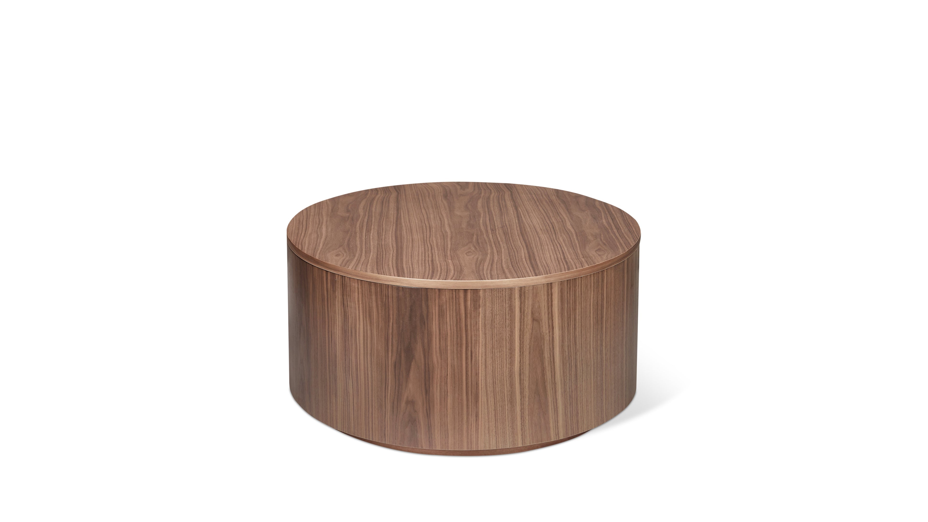 Table basse de rangement Orbit, noyer
