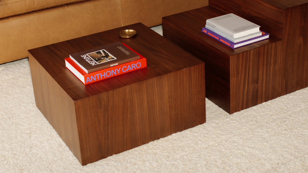 Table basse Align, modèle standard, noyer