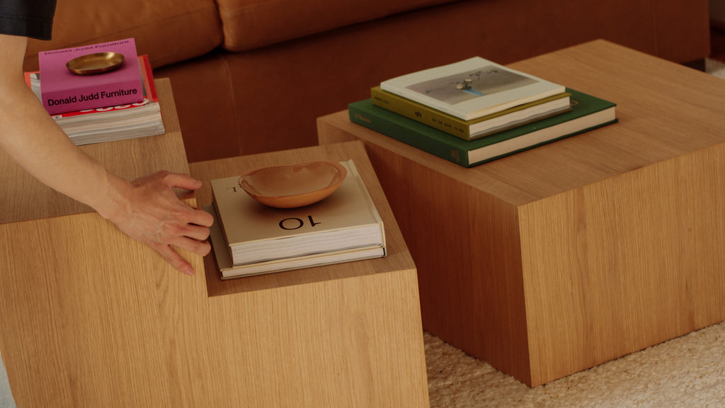 Table basse Align, modèle standard, noyer