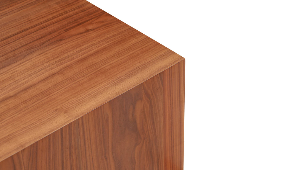 Table basse Align, modèle standard, noyer