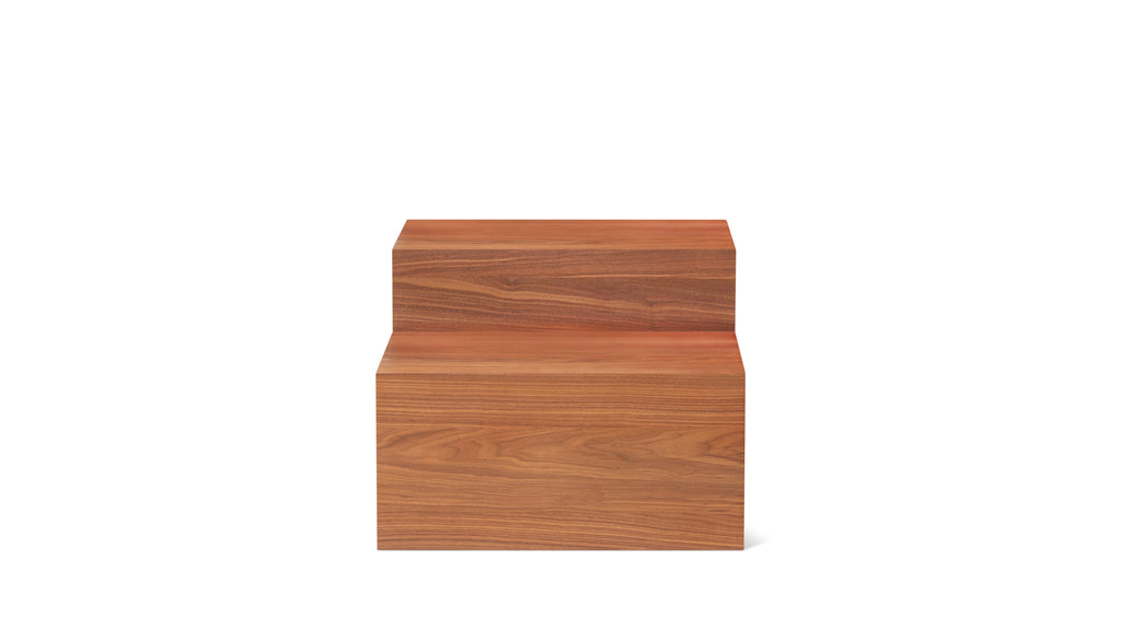 Table basse Align, à plusieurs niveaux, noyer