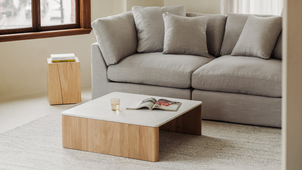 Table basse Form Marble, chêne