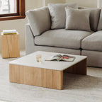 Table basse Form Marble, chêne