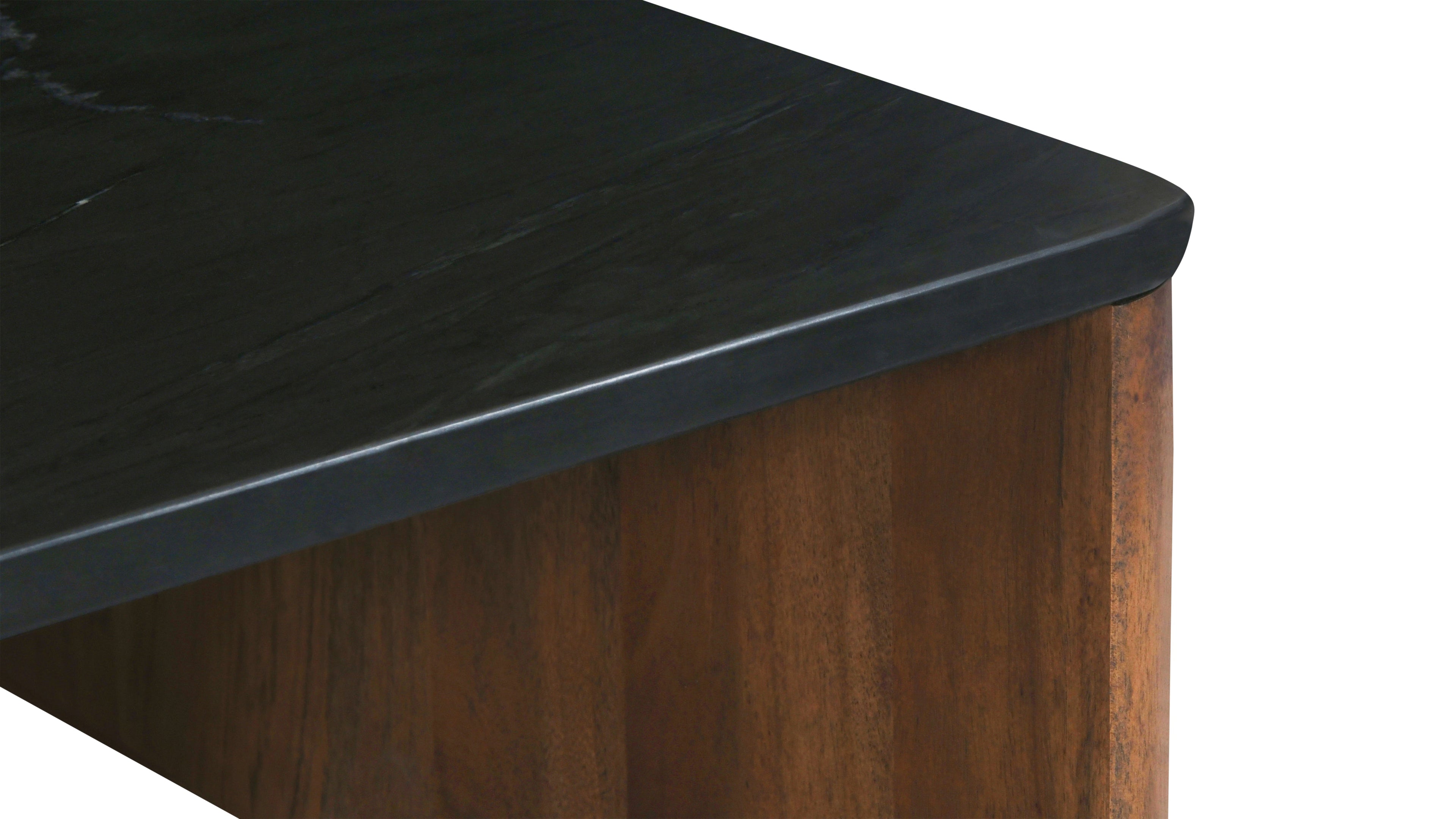 Table basse Form Marble, noyer américain