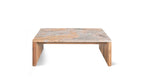 Table basse Form Lavante en marbre et teck