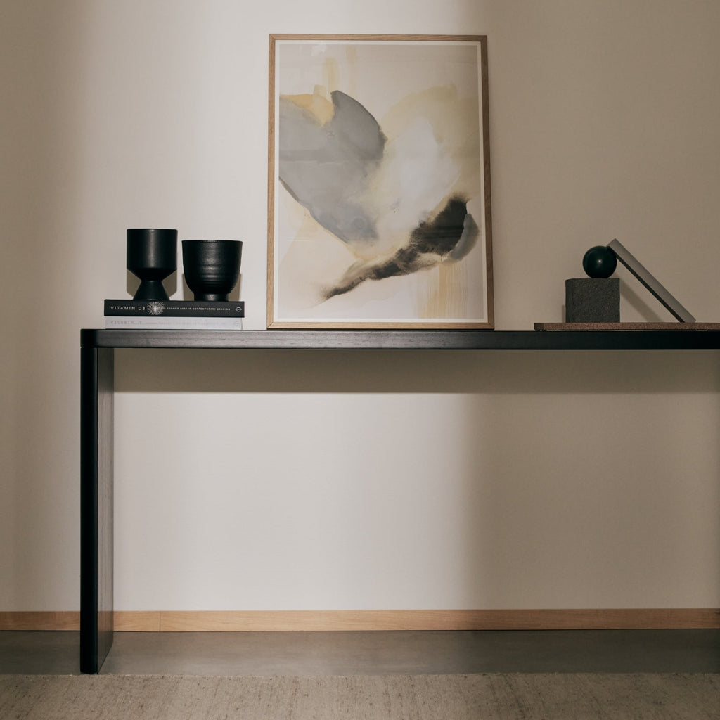 Console Form, grand modèle, chêne noir