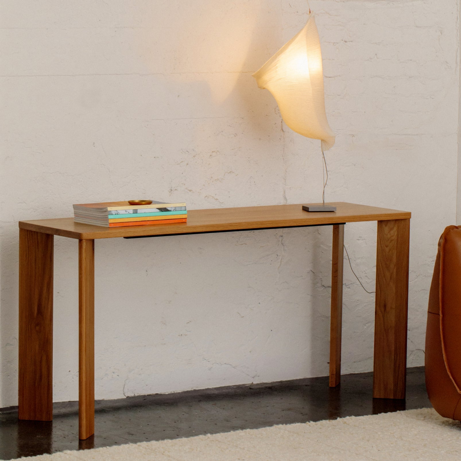 Console à cadre, chêne