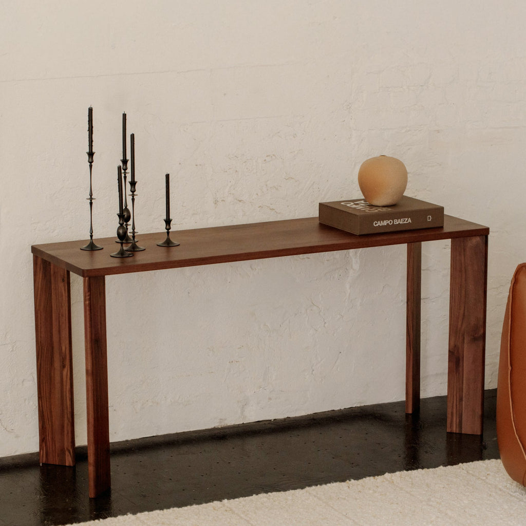 Console à cadre, noyer américain