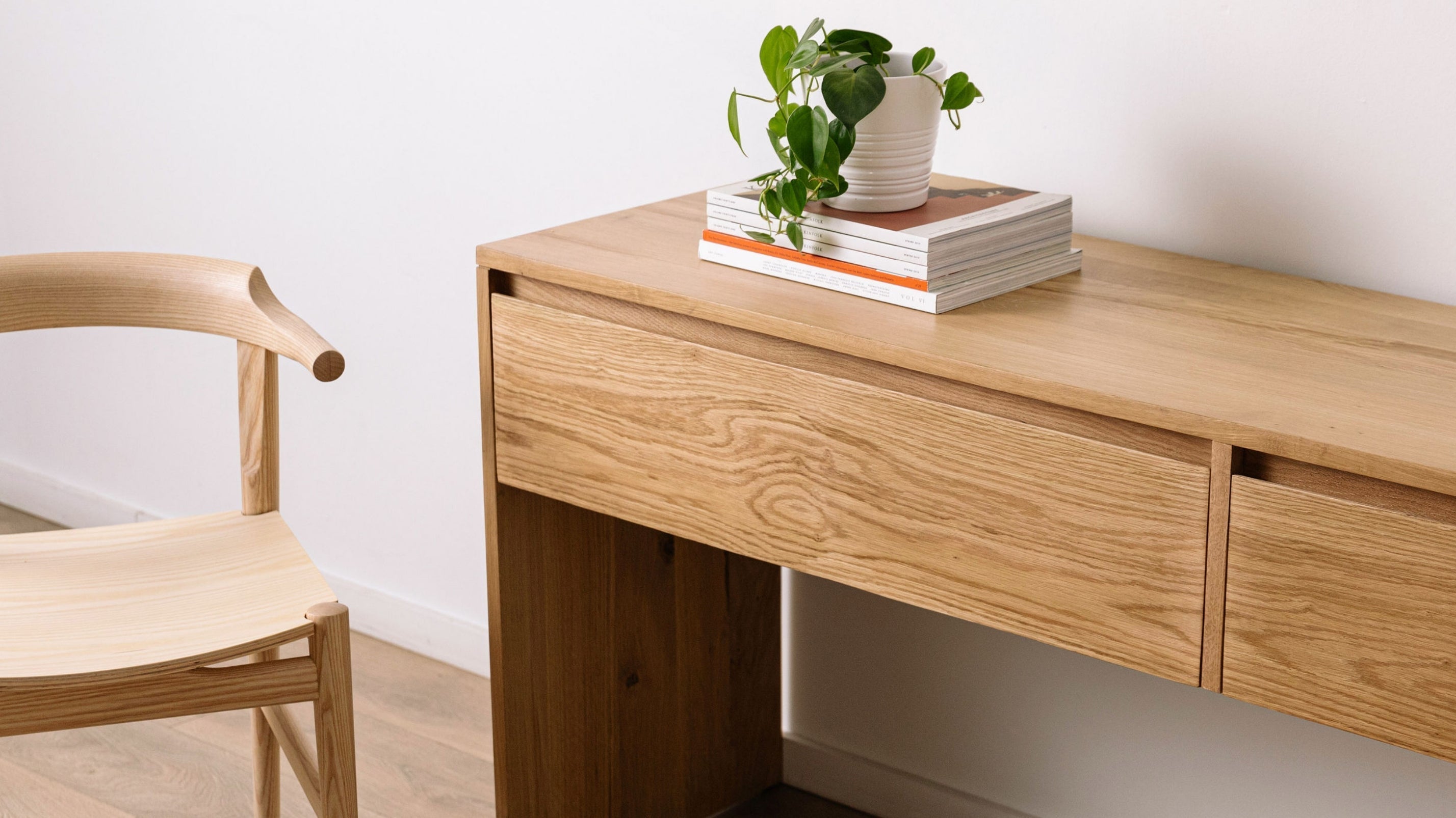 Console Everyday, 2 tiroirs, chêne