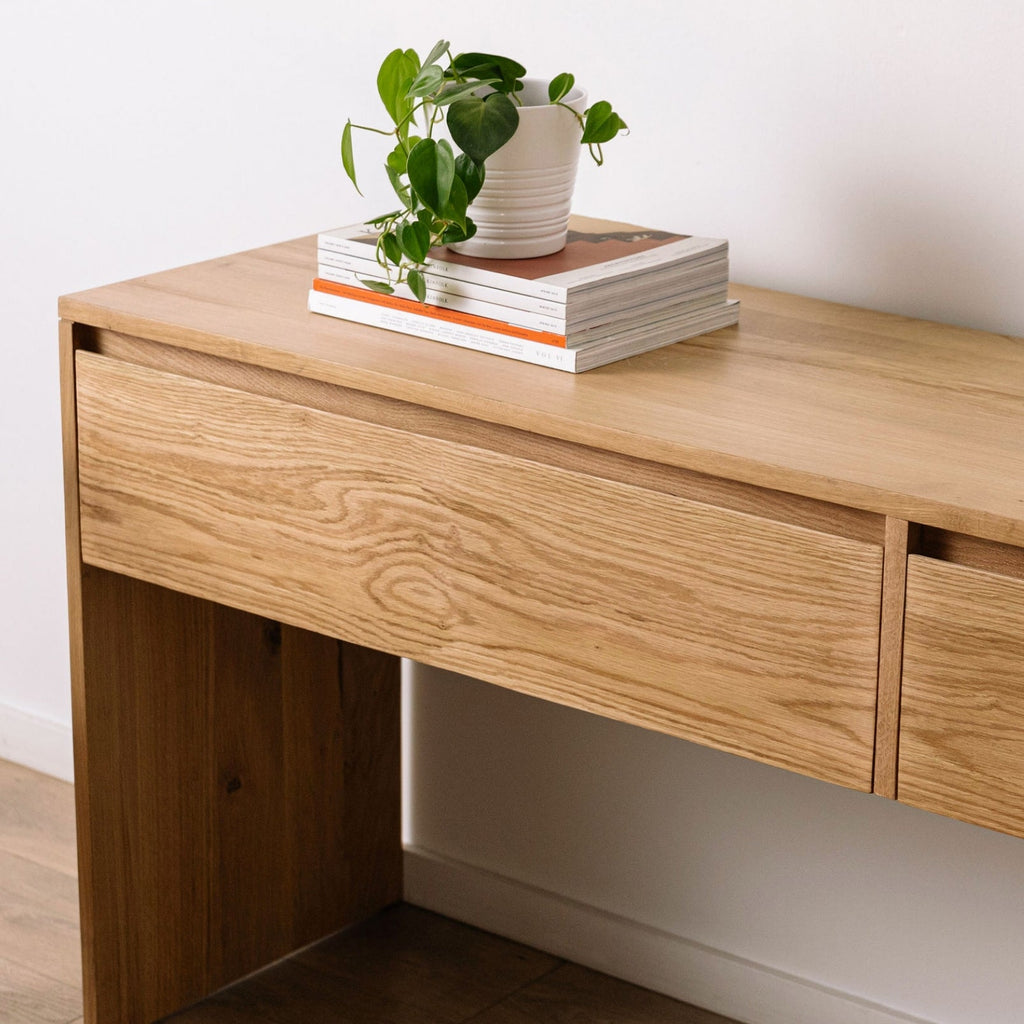 Console Everyday, 2 tiroirs, chêne