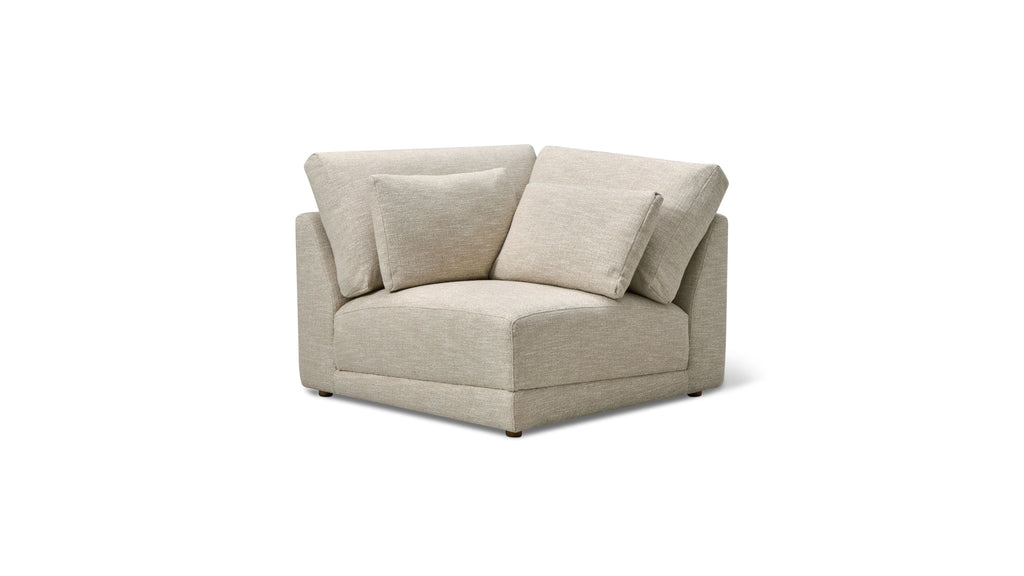Fauteuil d'angle relaxant, lin
