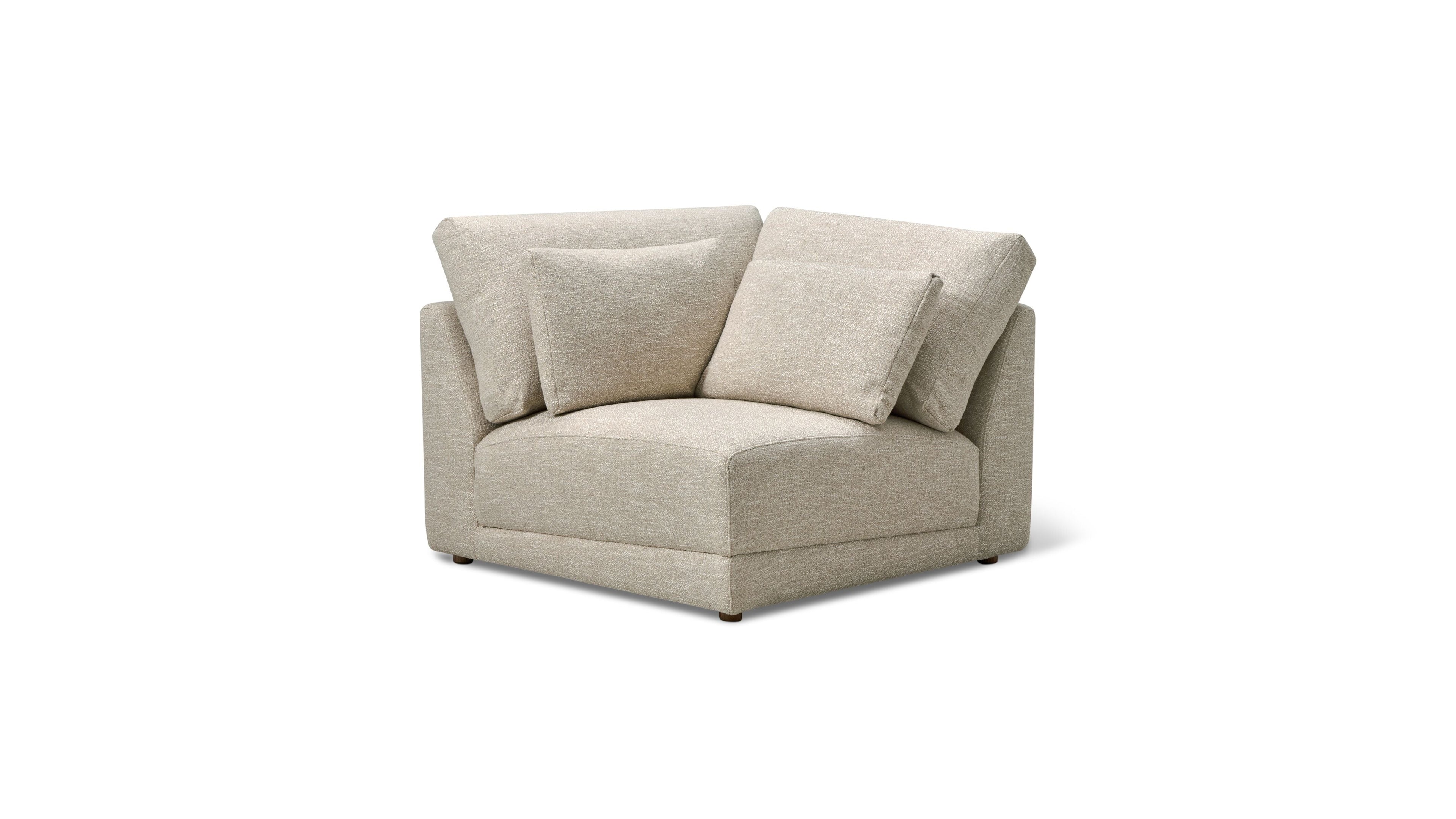Fauteuil d'angle relaxant, lin