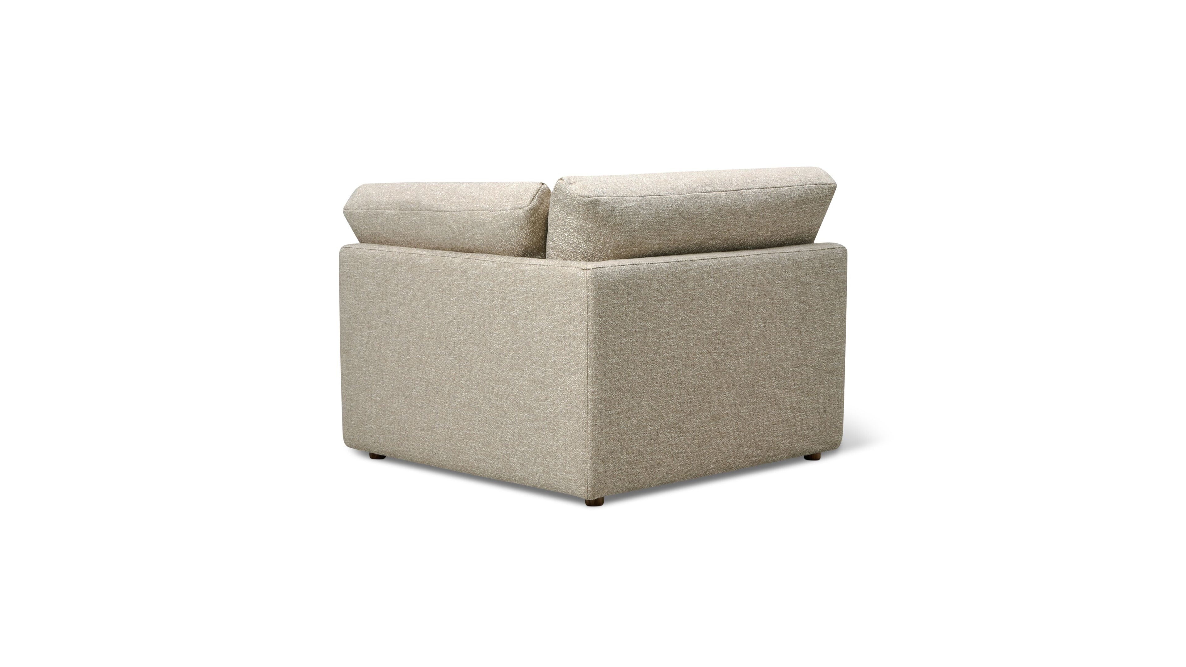 Fauteuil d'angle relaxant, lin