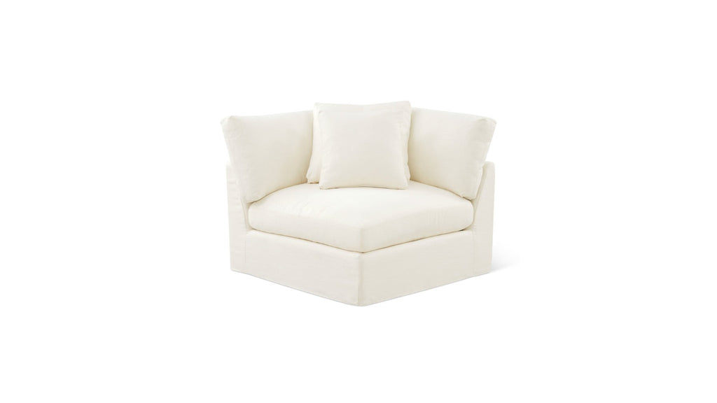 Fauteuil d'angle Get Together™, grand modèle, lin crème
