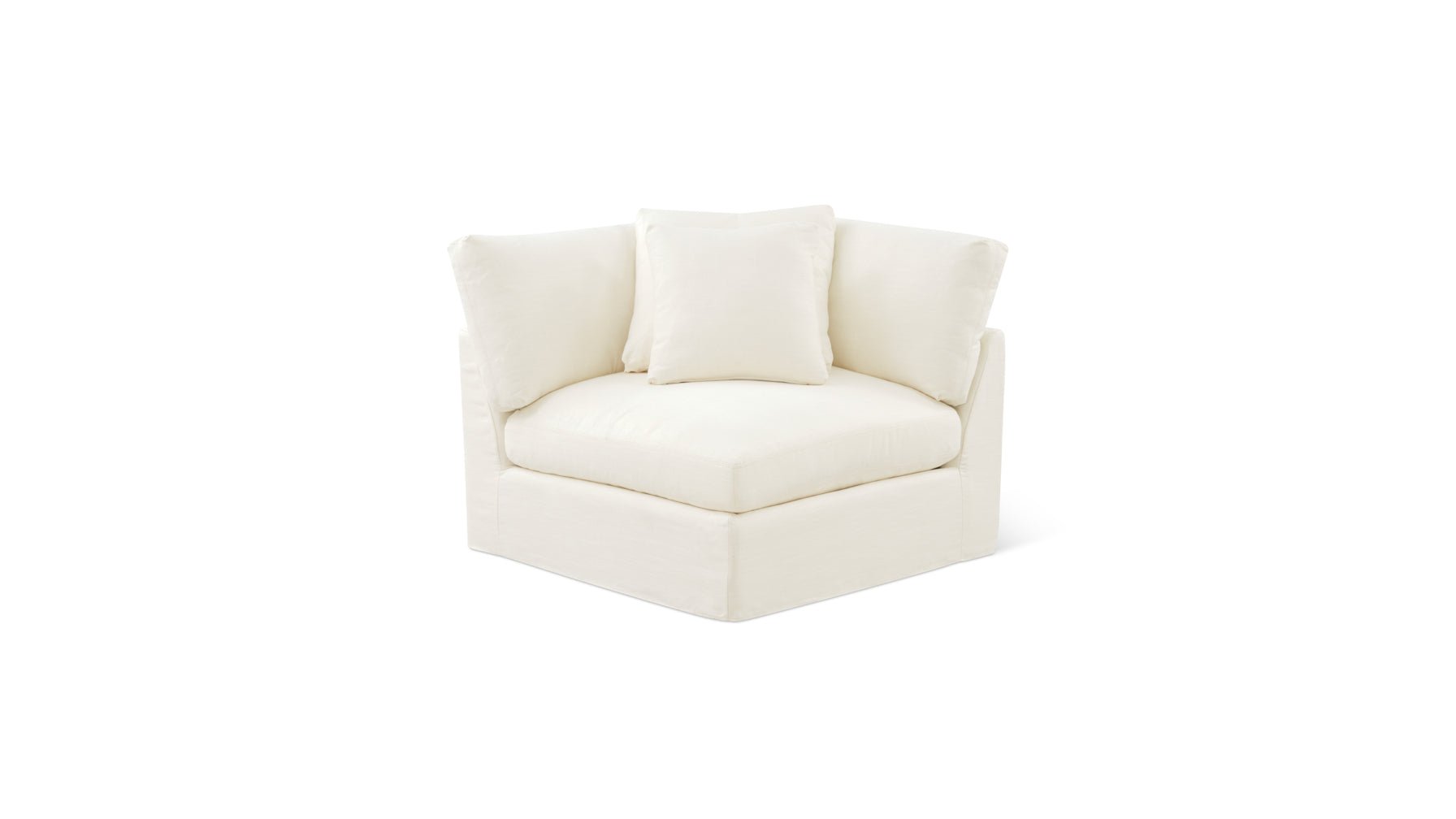 Fauteuil d'angle Get Together™, grand modèle, lin crème