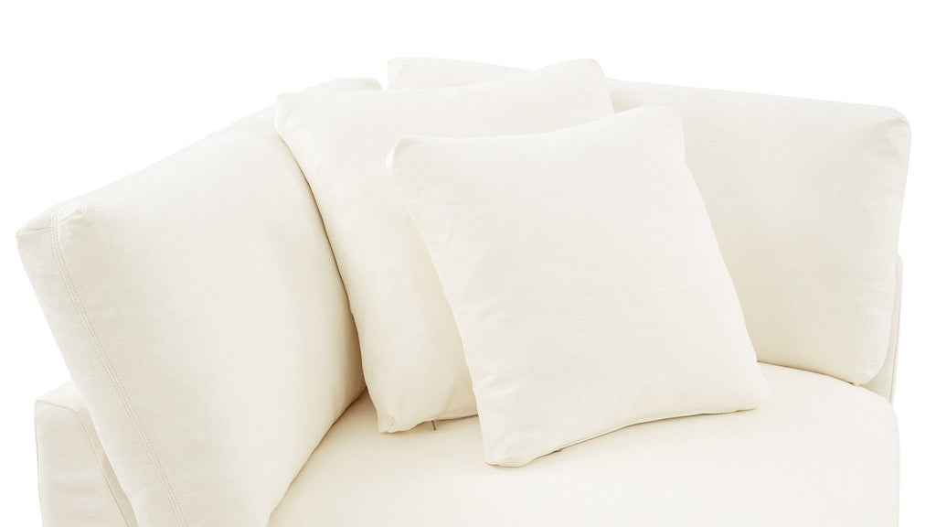 Fauteuil d'angle Get Together™, grand modèle, lin crème