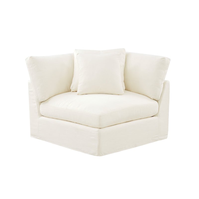 Fauteuil d'angle Get Together™, grand modèle, lin crème
