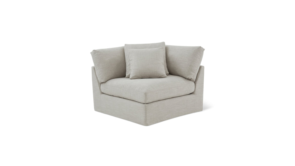 Fauteuil d'angle Get Together™, grand modèle, couleur galet clair